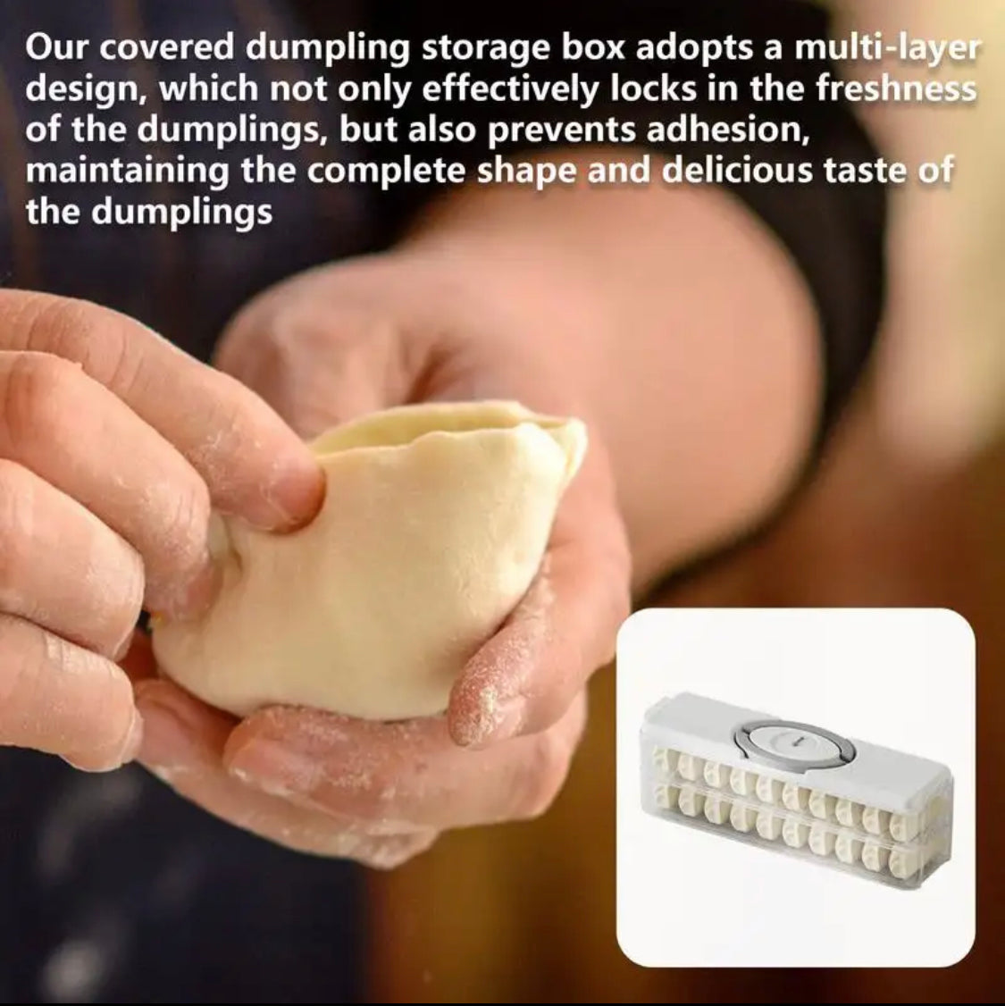 Two Layer Dumpling Storage Box - image 4