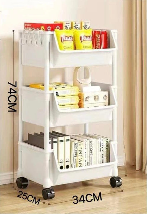 3 Layer Trolley Bookshelf - image 5