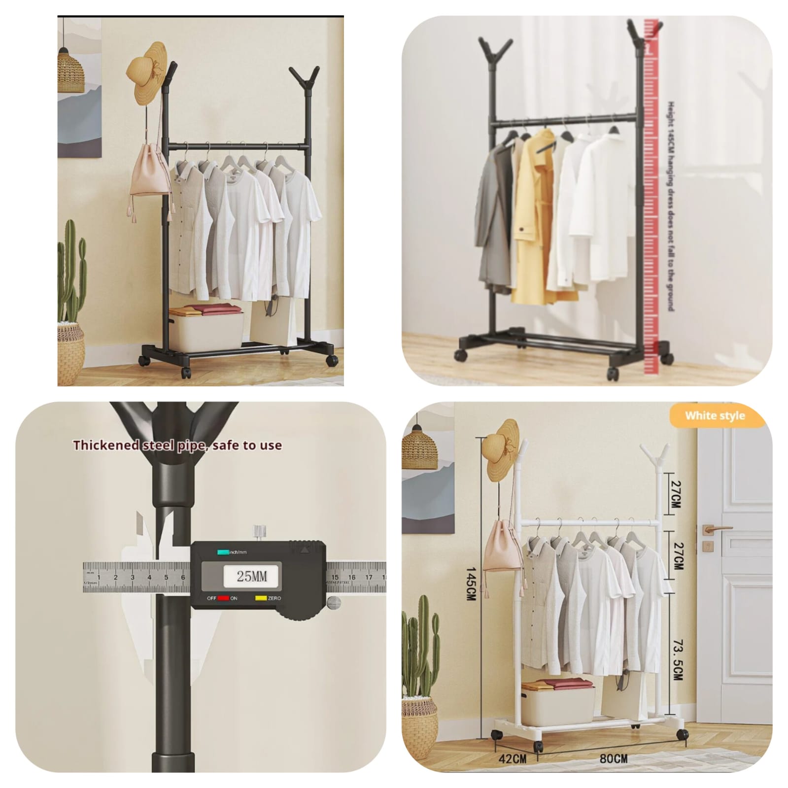 Double Rod Clothes Hanging Rack - image 2