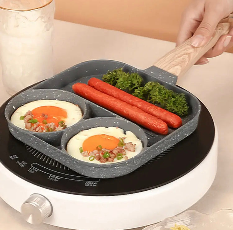 3 Compartment Frying Pot Pan - image 2