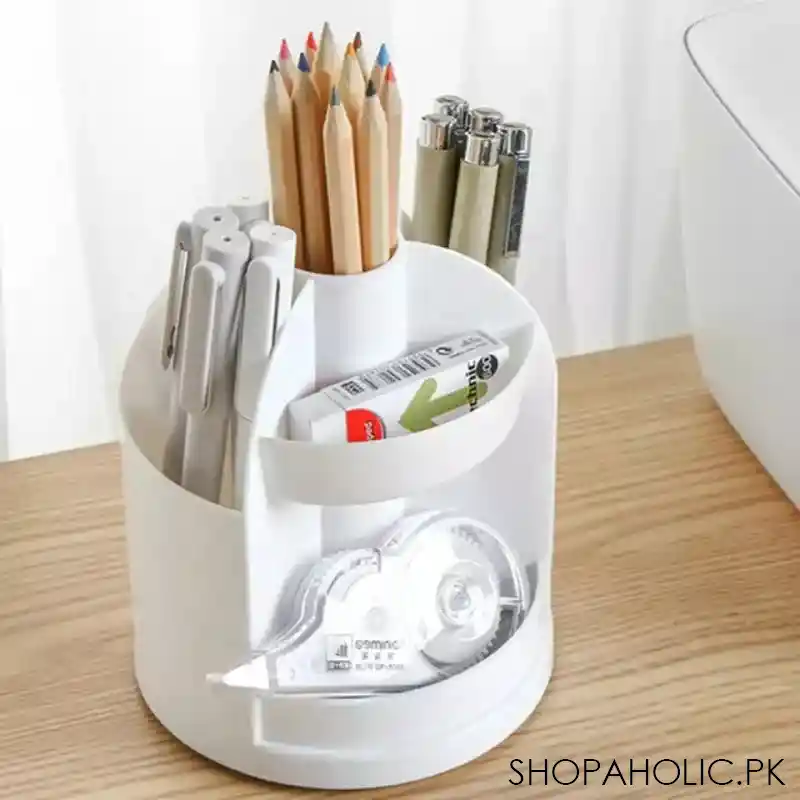 360 degree rotatable pen desk organizer image2