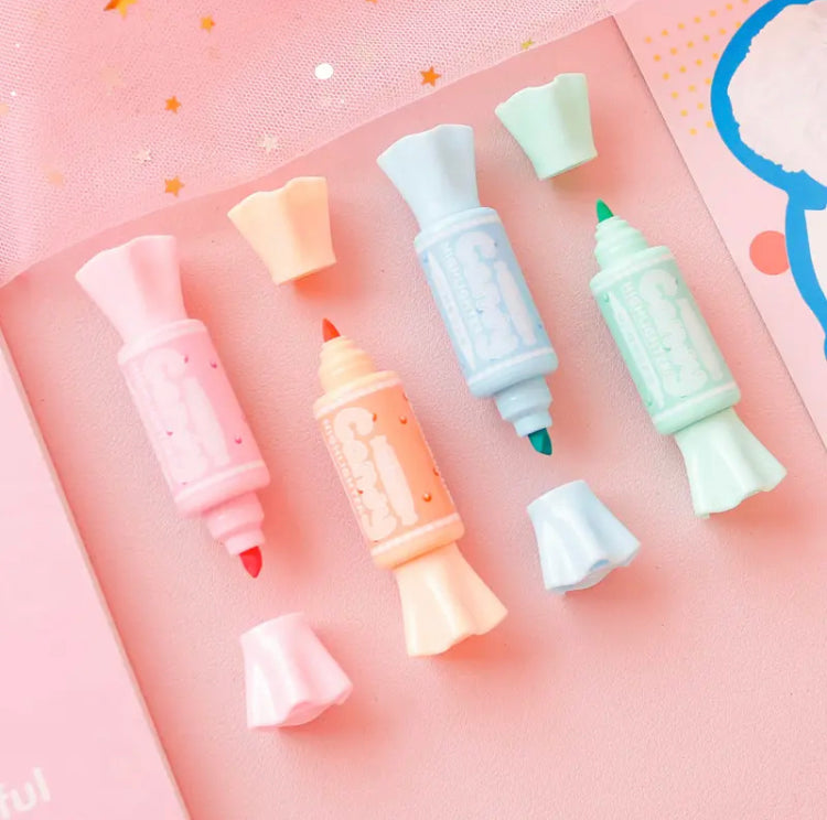 6pcs Mini Candy Shape Color Highlighters - image 3