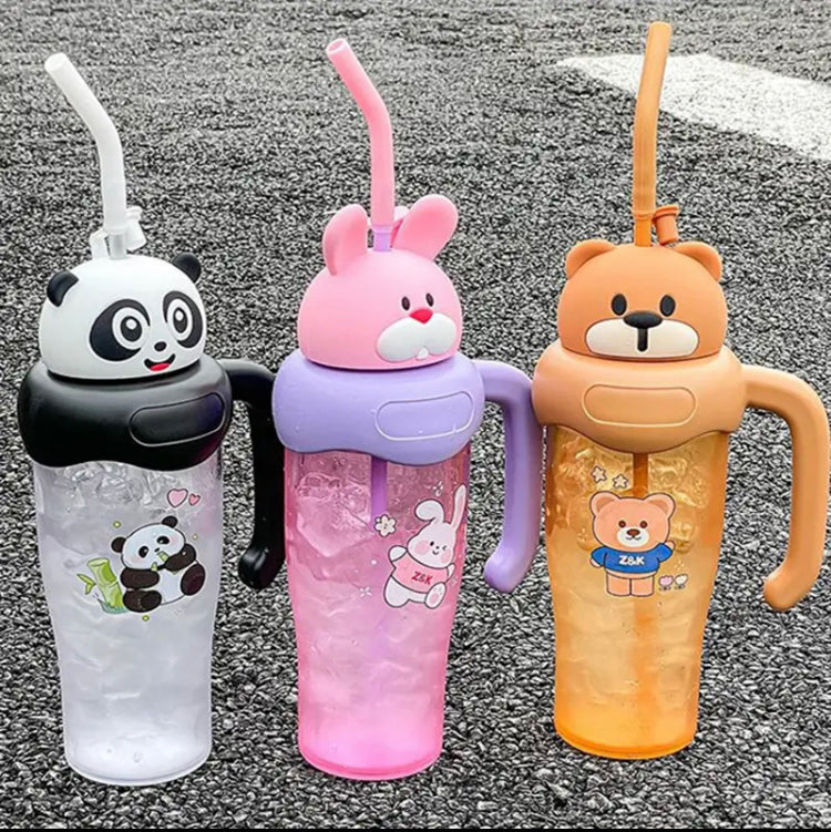 Cute Cartoon Bottle with Handle - image 1