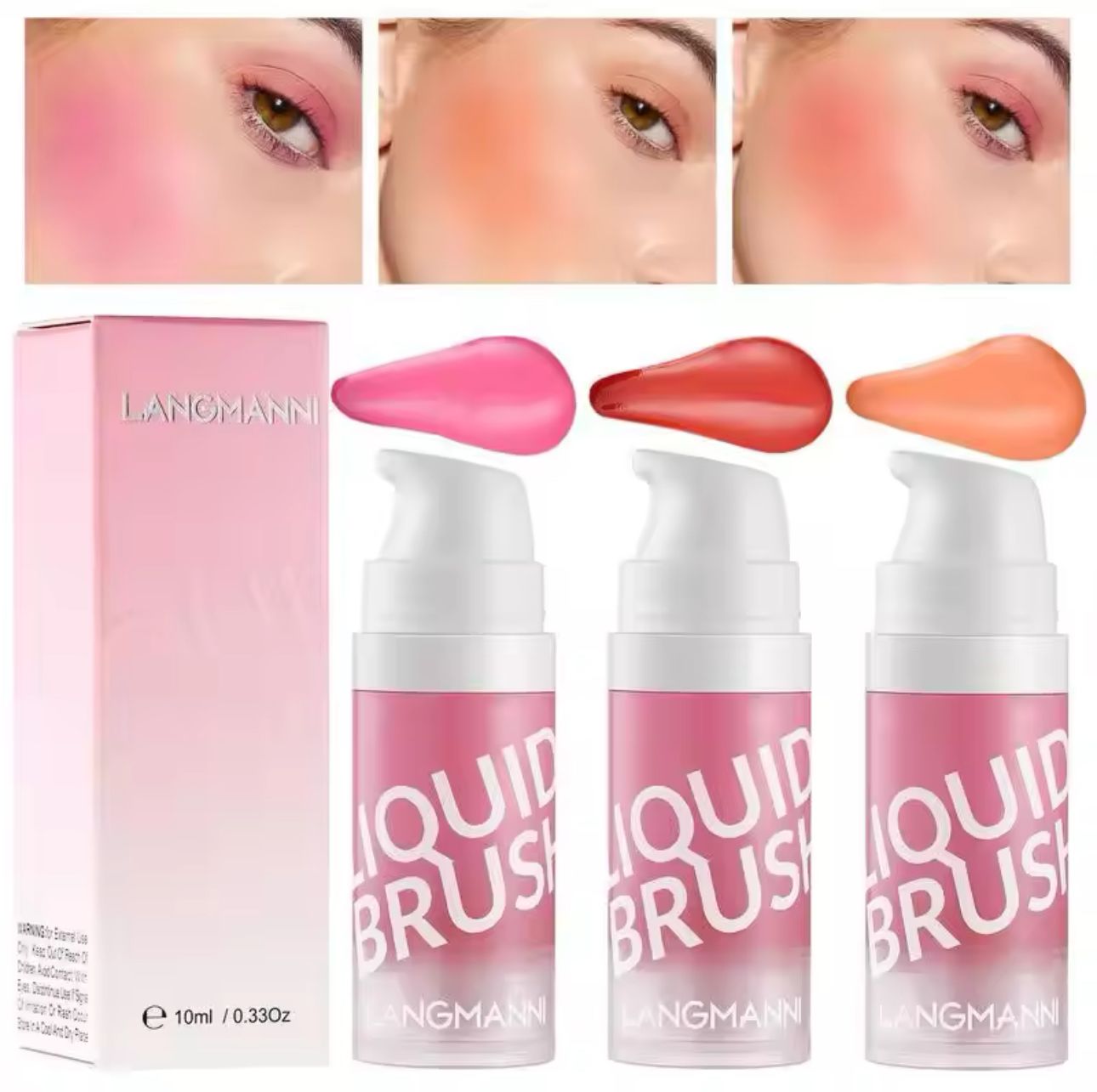 Set Of 4 Romantic Rain Liquid Blush - image 4