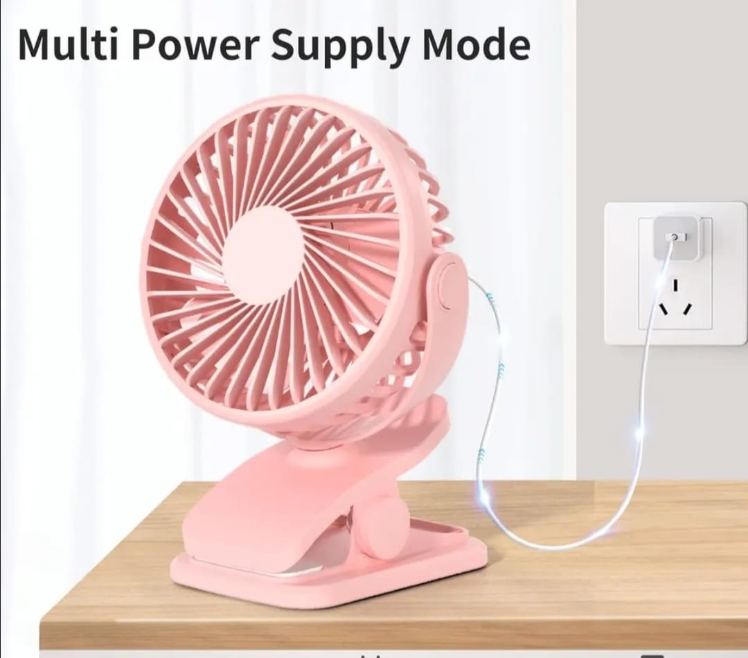 USB Charging Quiet Desktop Electric Fan - image 2