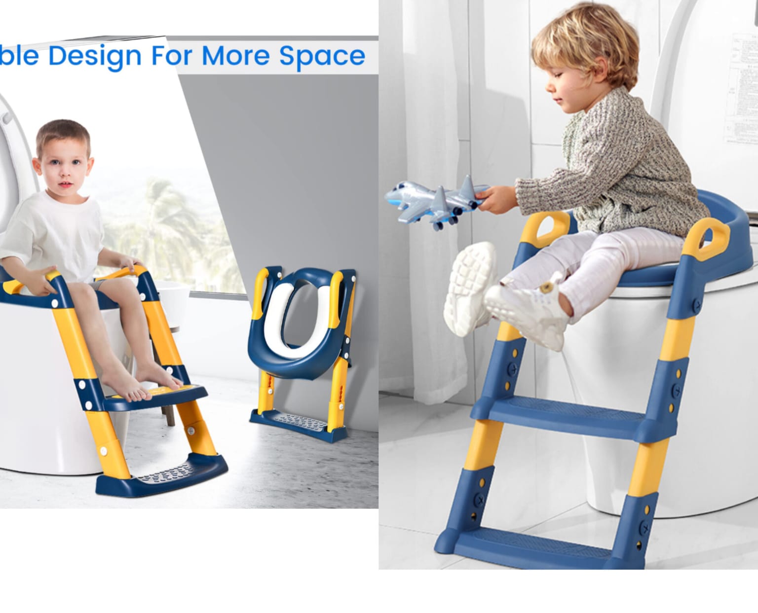 Kids Toilet Foldable Stepped Stool - image 3