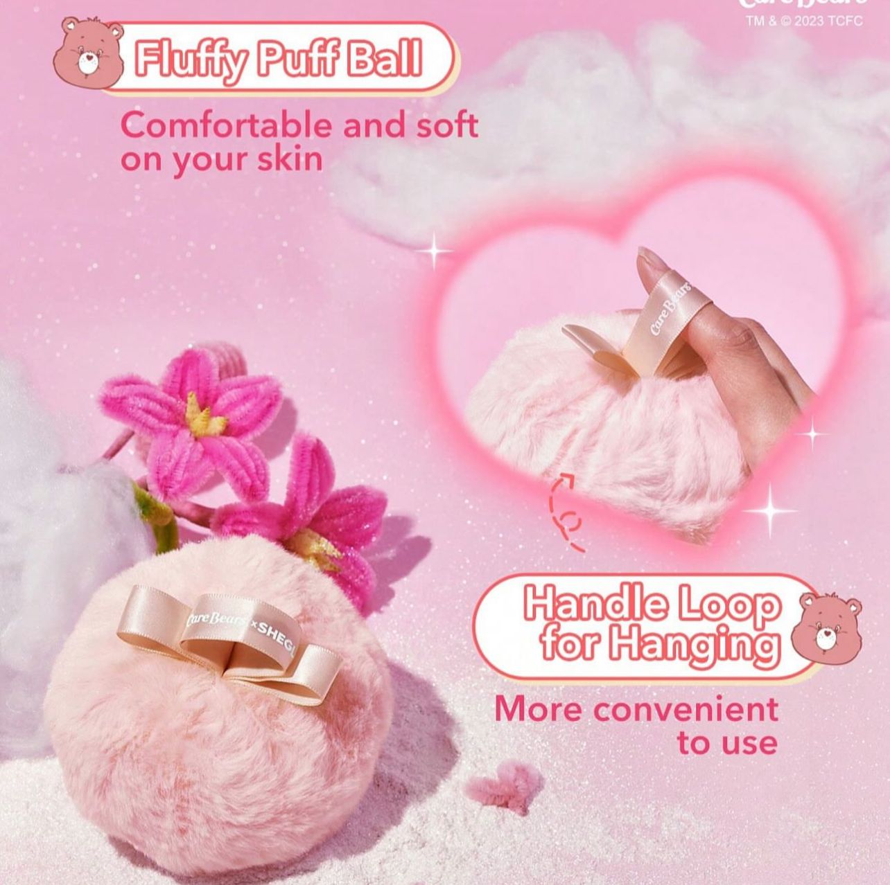 Highlighter Peach Shaped Plush Puff - image 3