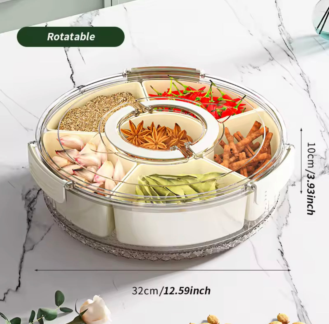 360 Degree Rotating Snacks Storage Box - image 7