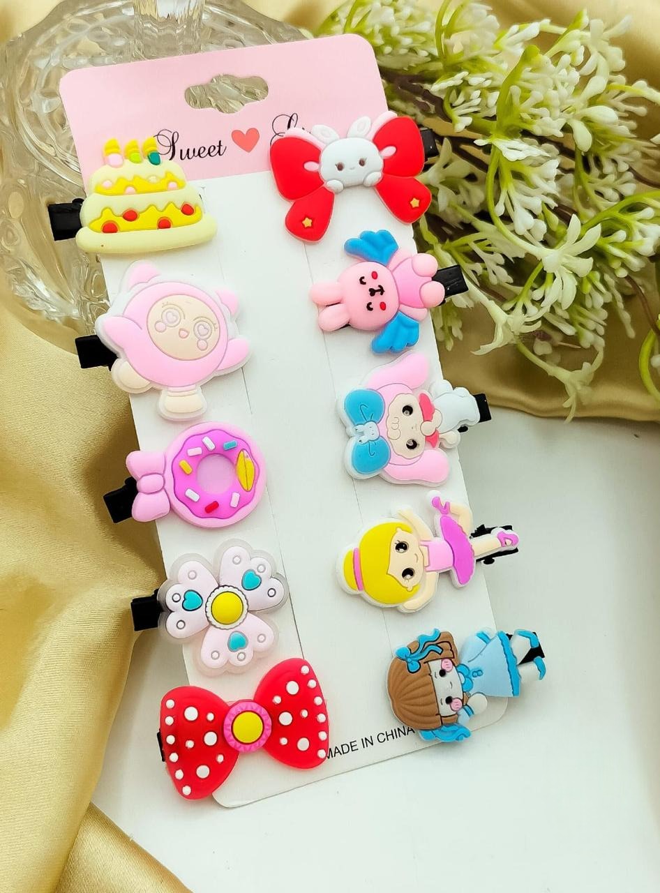 Fancy Silicone Kids Hair Pins - image 2