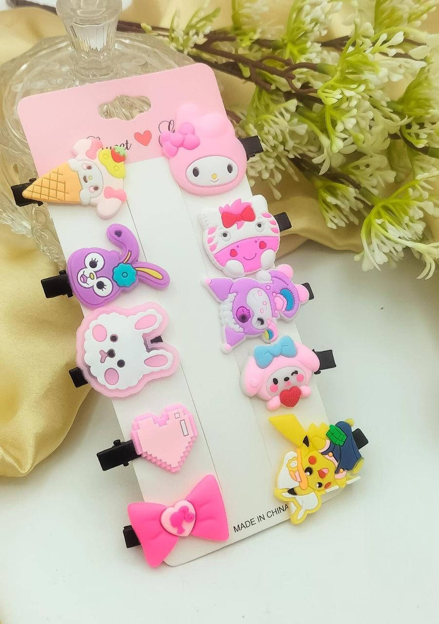 Fancy Silicone Kids Hair Pins - image 6