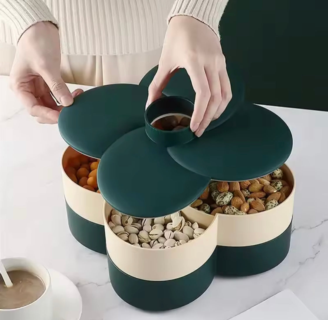 2 Layer Rotating Dry Fruit Tray - image 3