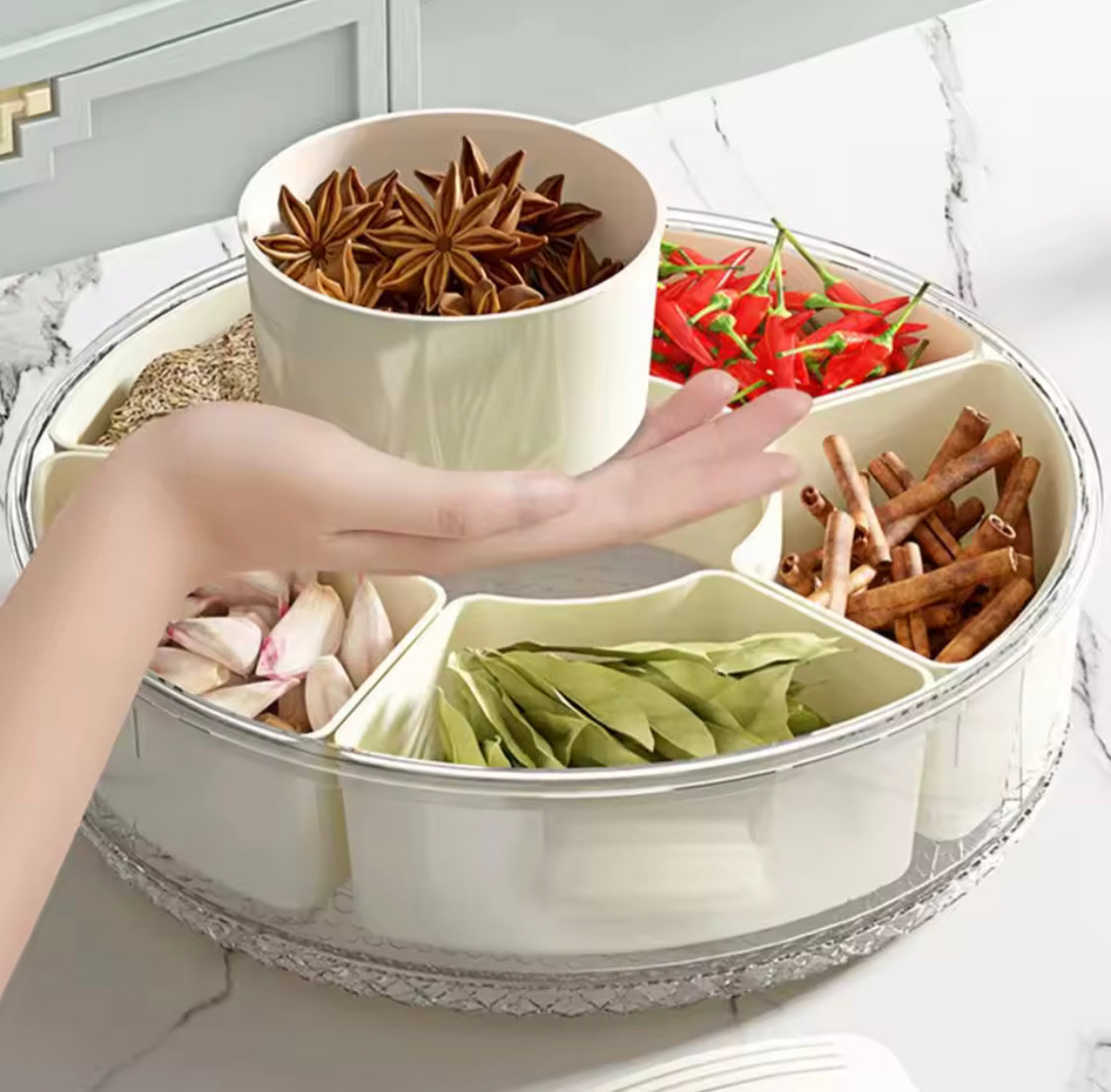 360 Degree Rotating Snacks Storage Box - image 3