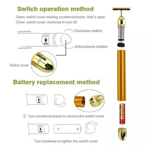 Electric T Shape Facial Roller - image 5