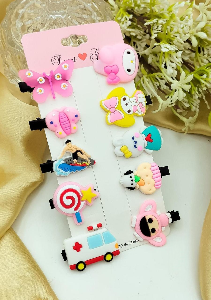 Fancy Silicone Kids Hair Pins - image 3