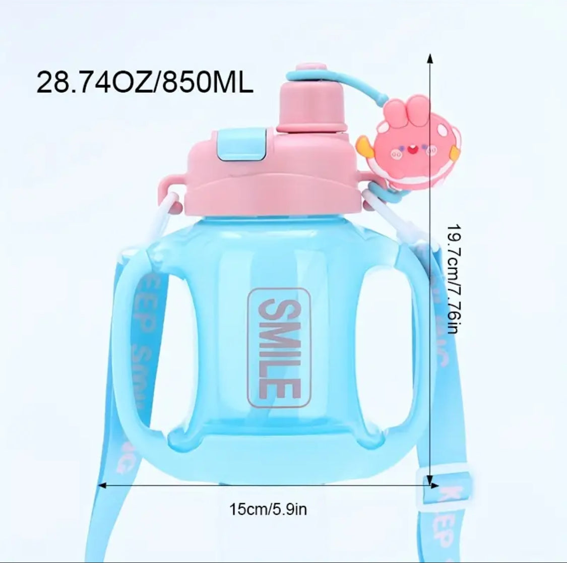 Large Capacity Cartoon Handle Bottle - image 6