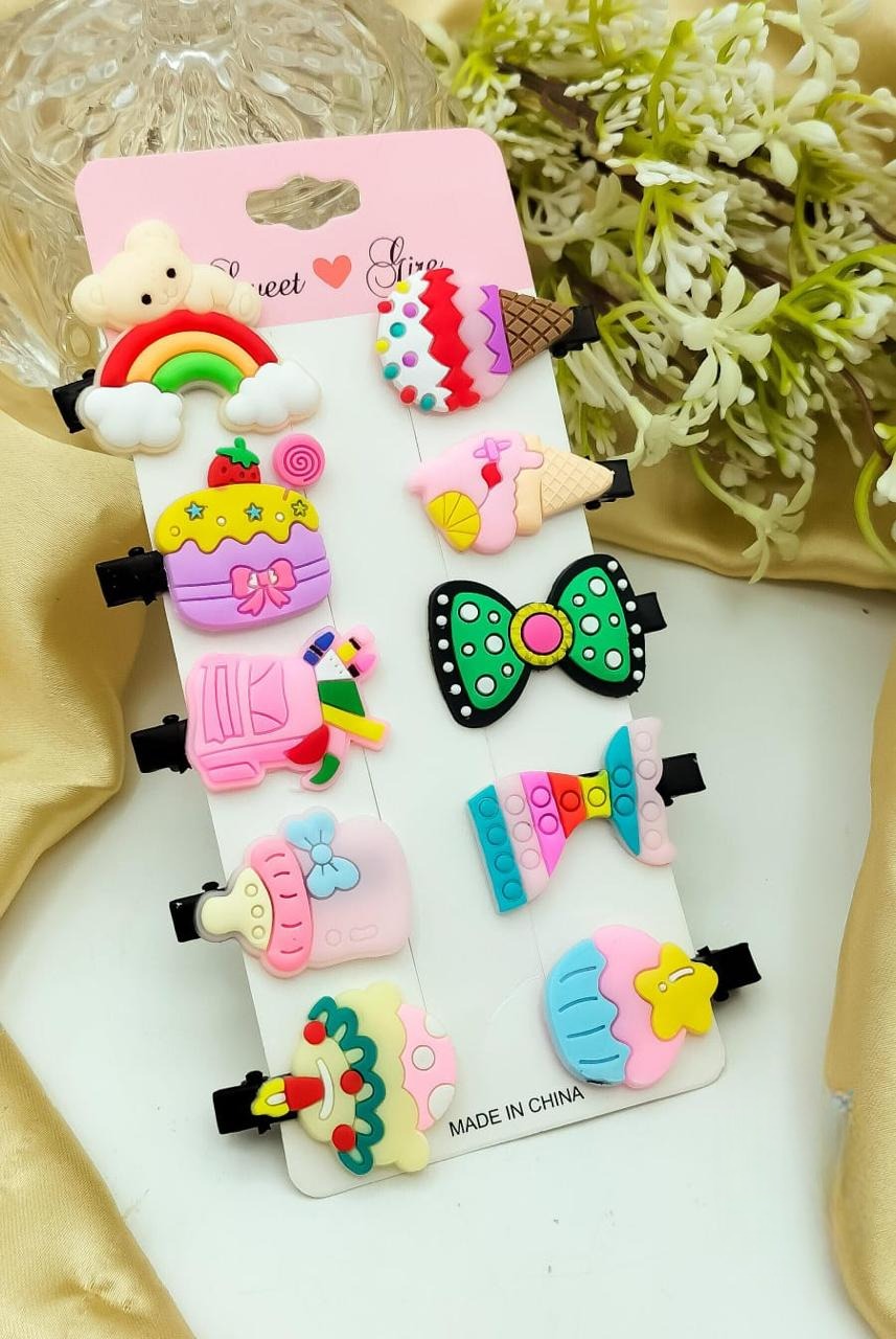 Fancy Silicone Kids Hair Pins - image 4