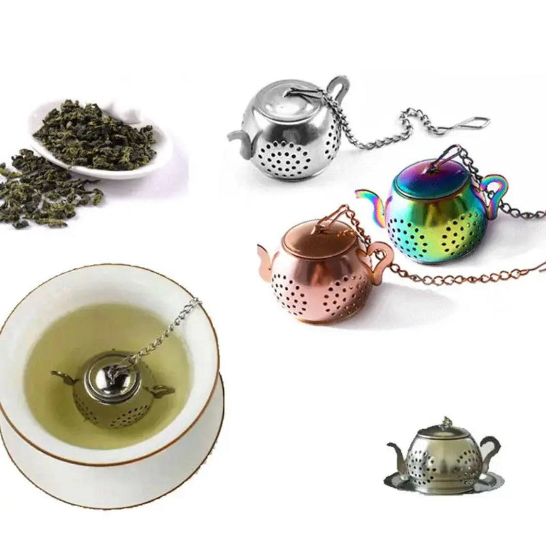 Teapot Shape Tea Strainer - image 4