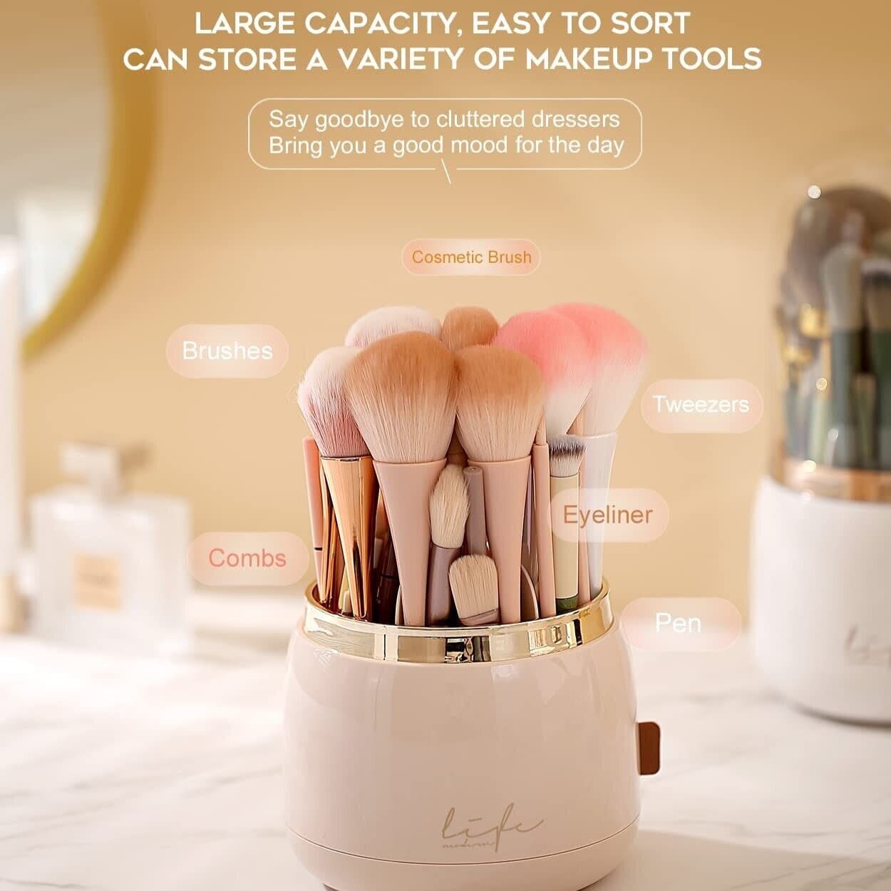 Fancy 360° Rotating Makeup Brushes Holder - image 3