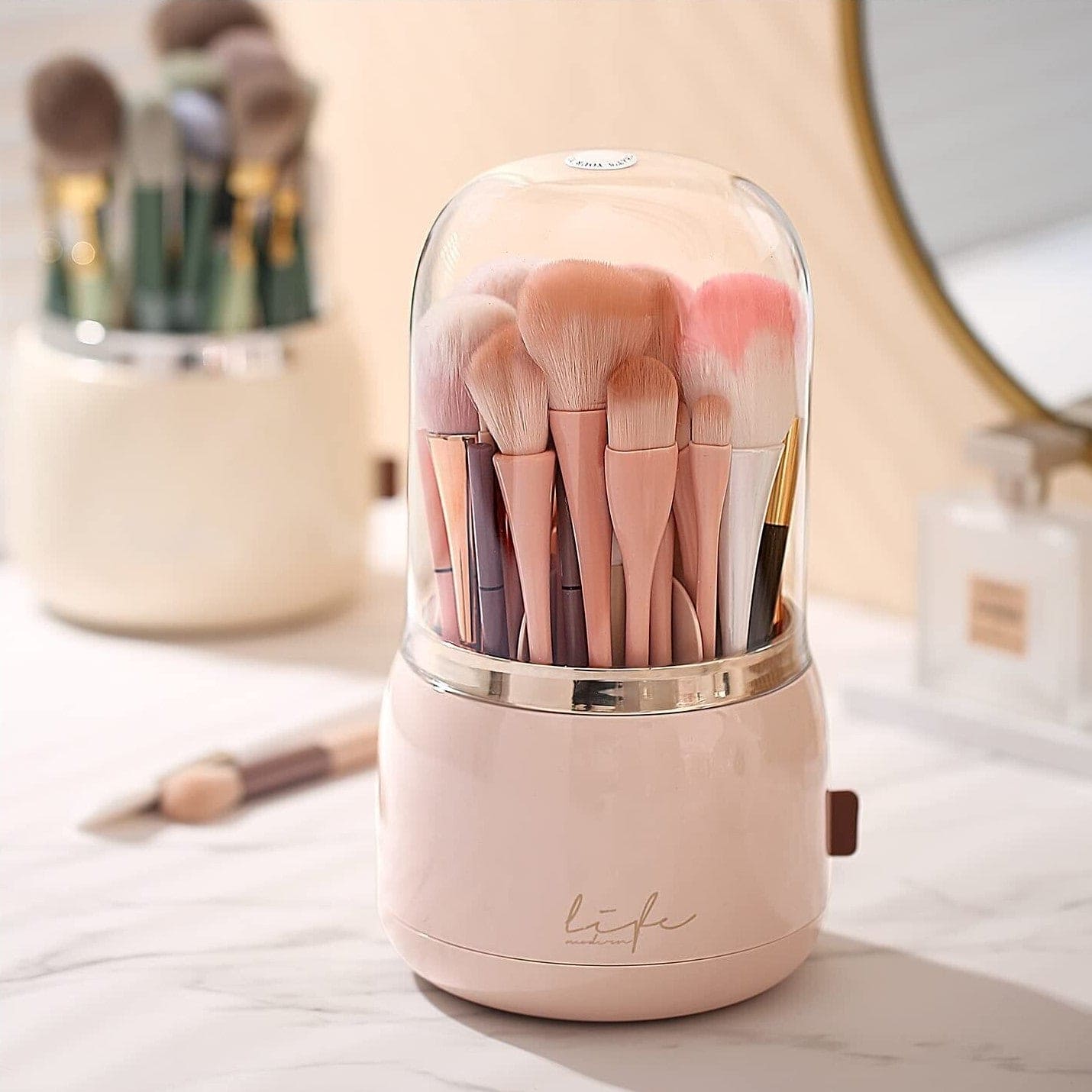 Fancy 360° Rotating Makeup Brushes Holder - image 5