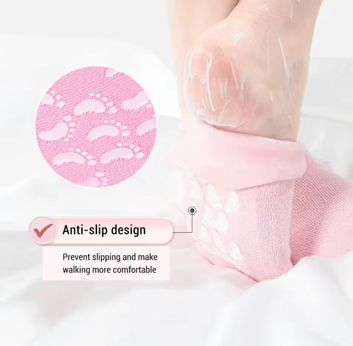 Foot Spa Gel Moisturising Anti Cracked Socks - image 8