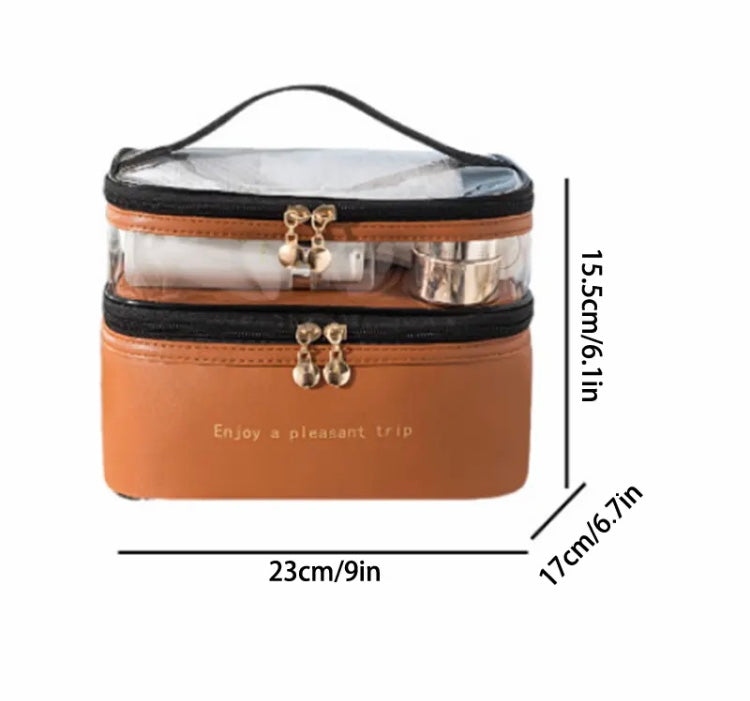 Women Double Layer Cosmetic Bag - image 4