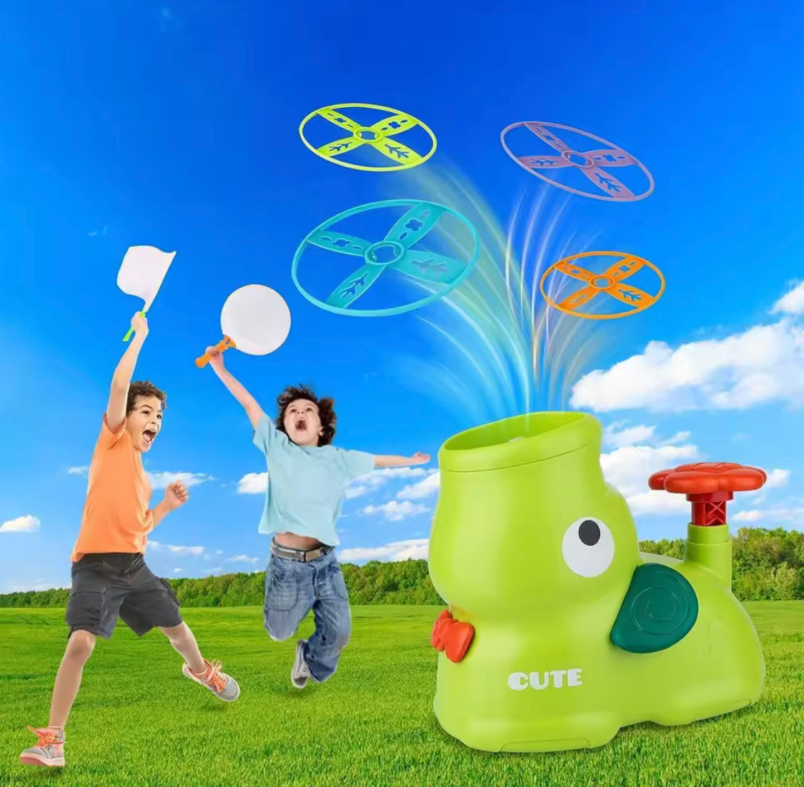 Kids Flying Saucer Launching Toy - image 1