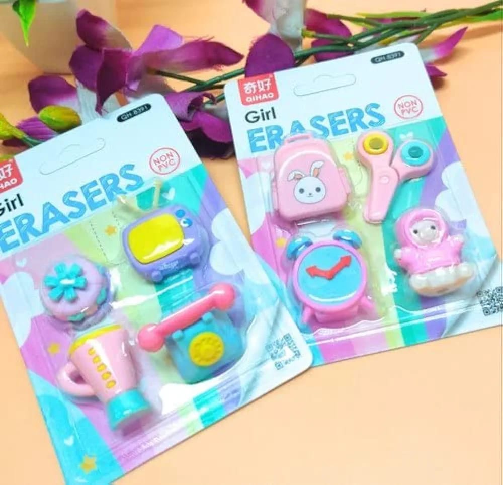 Children Cartoon Shape Erasers - image 2