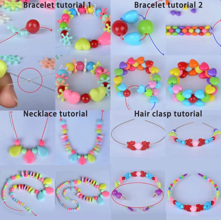 Cartoon Design Handmade Beaded Toys Set - image 3