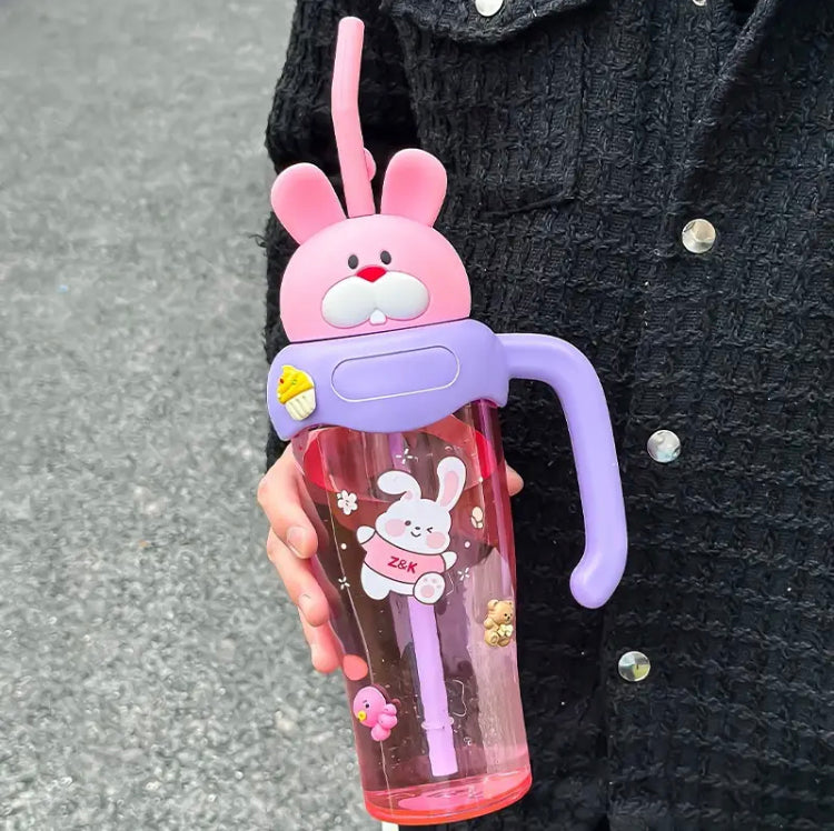 Cute Cartoon Bottle with Handle - image 3