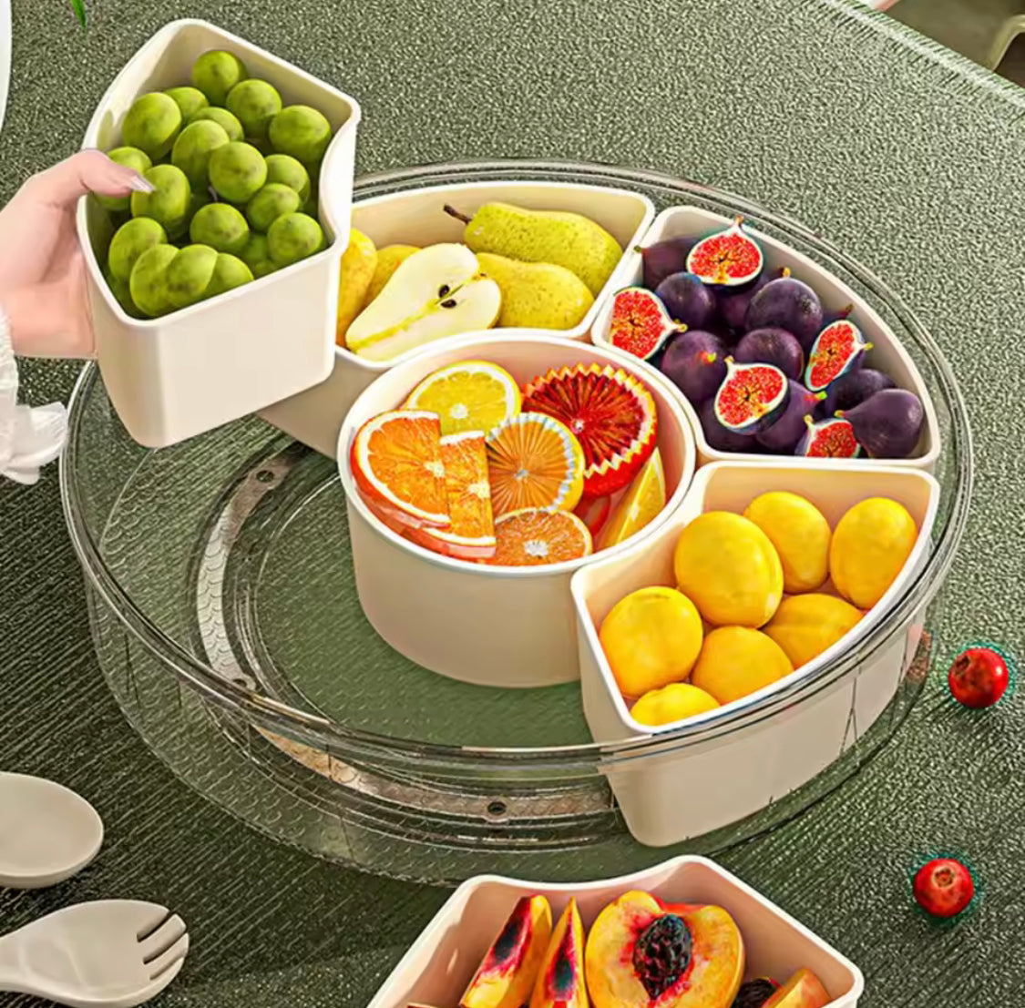 360 Degree Rotating Snacks Storage Box - image 1