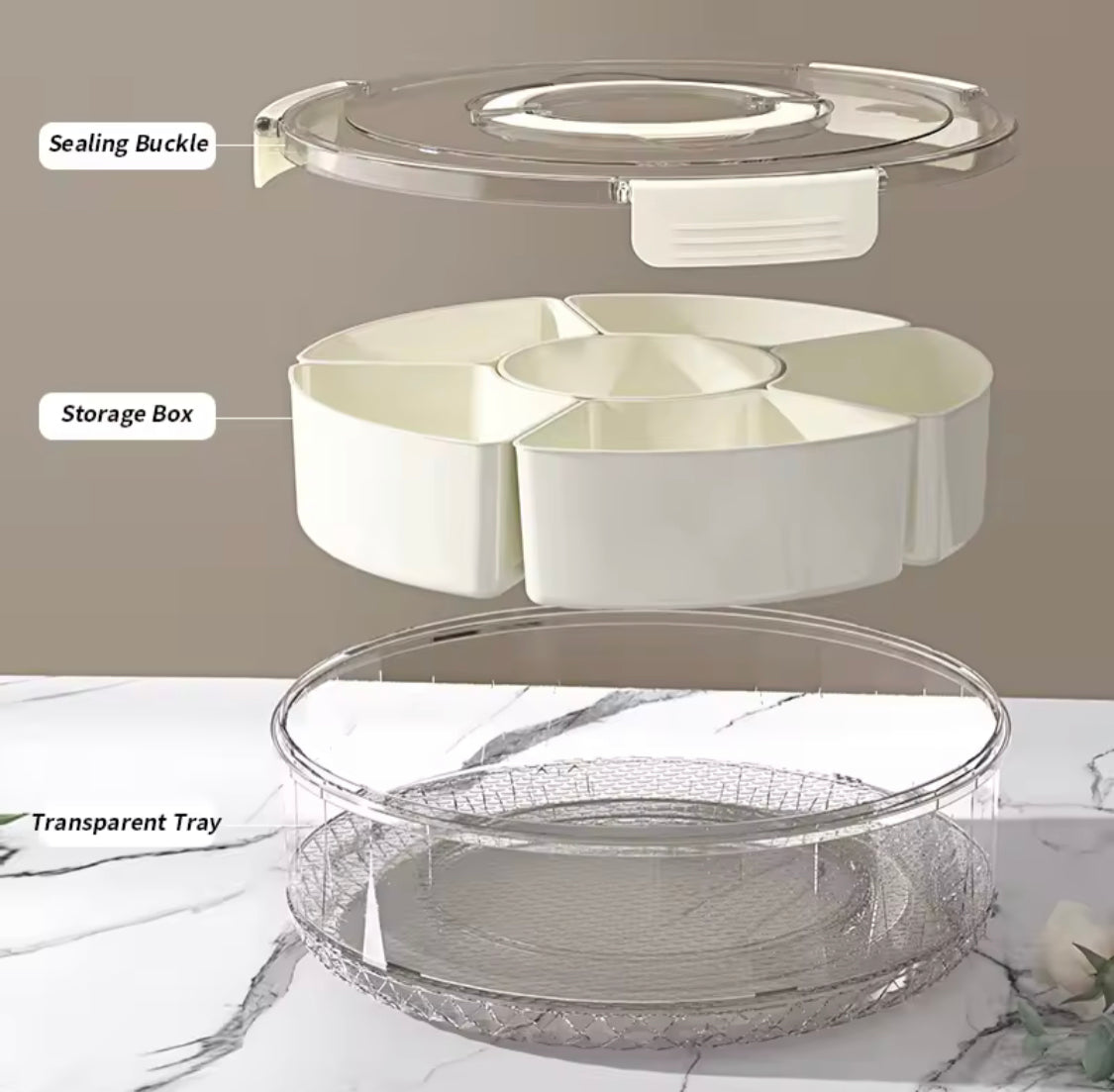 360 Degree Rotating Snacks Storage Box - image 4