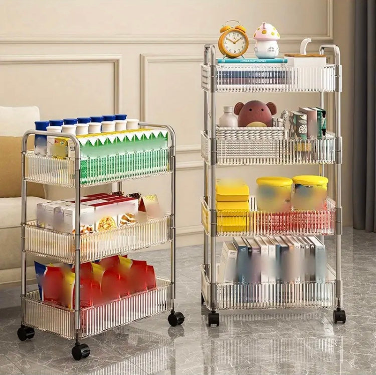 3/4 Layer Kitchen Trolley Storage Shelves - image 1