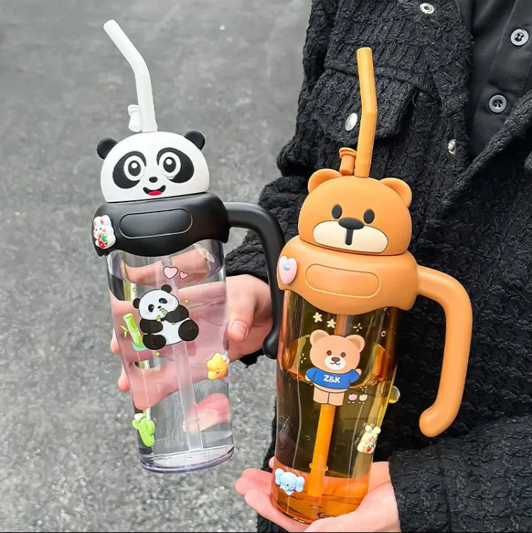 Cute Cartoon Bottle with Handle - image 2