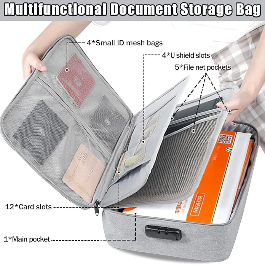 Multilayer Portable File Storage Bag - image 2