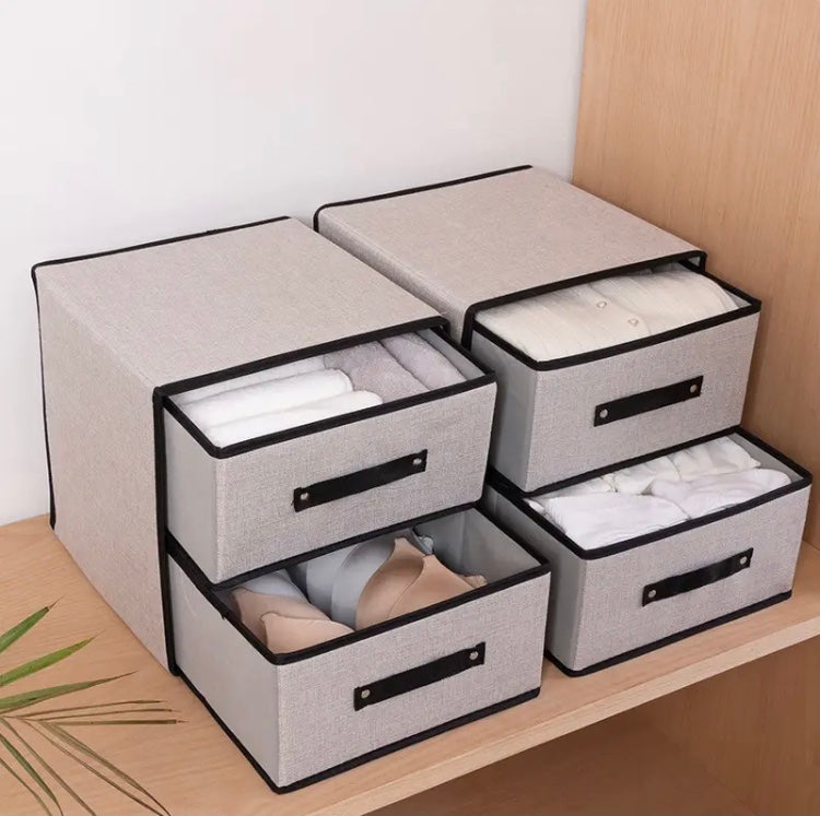 New Waterproof Cotton Linen Clothes Storage Box - image 1