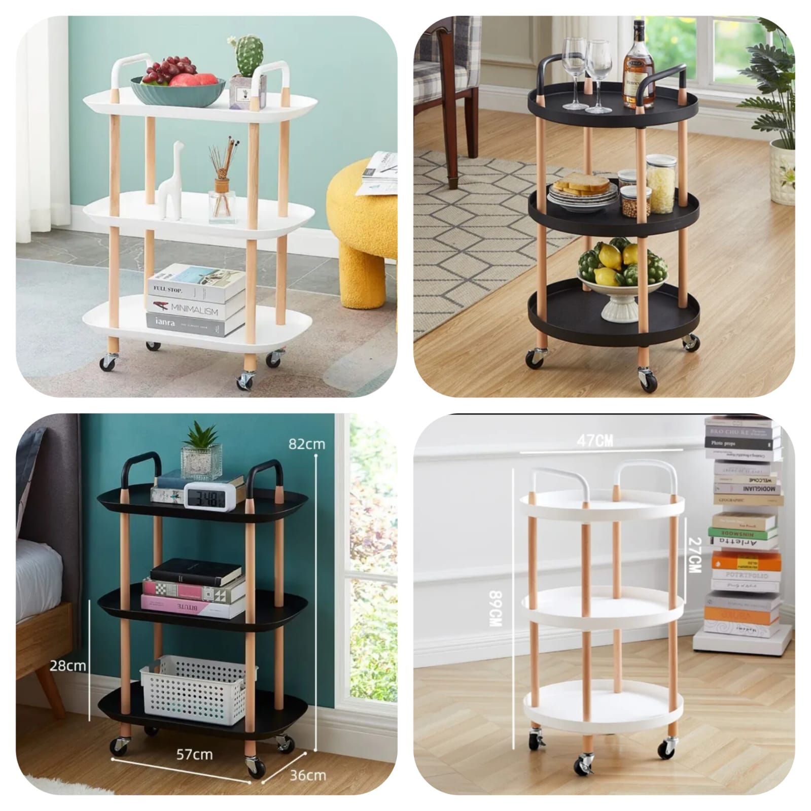 Creative 3 Layer Storage Cart - image 3