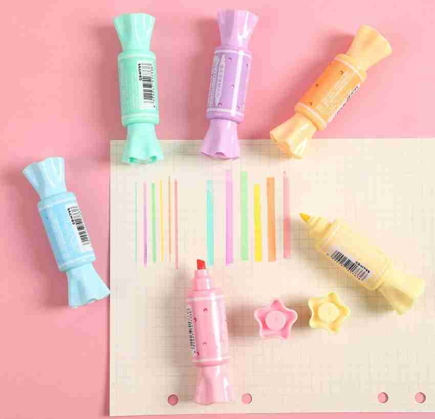 6pcs Mini Candy Shape Color Highlighters - image 1