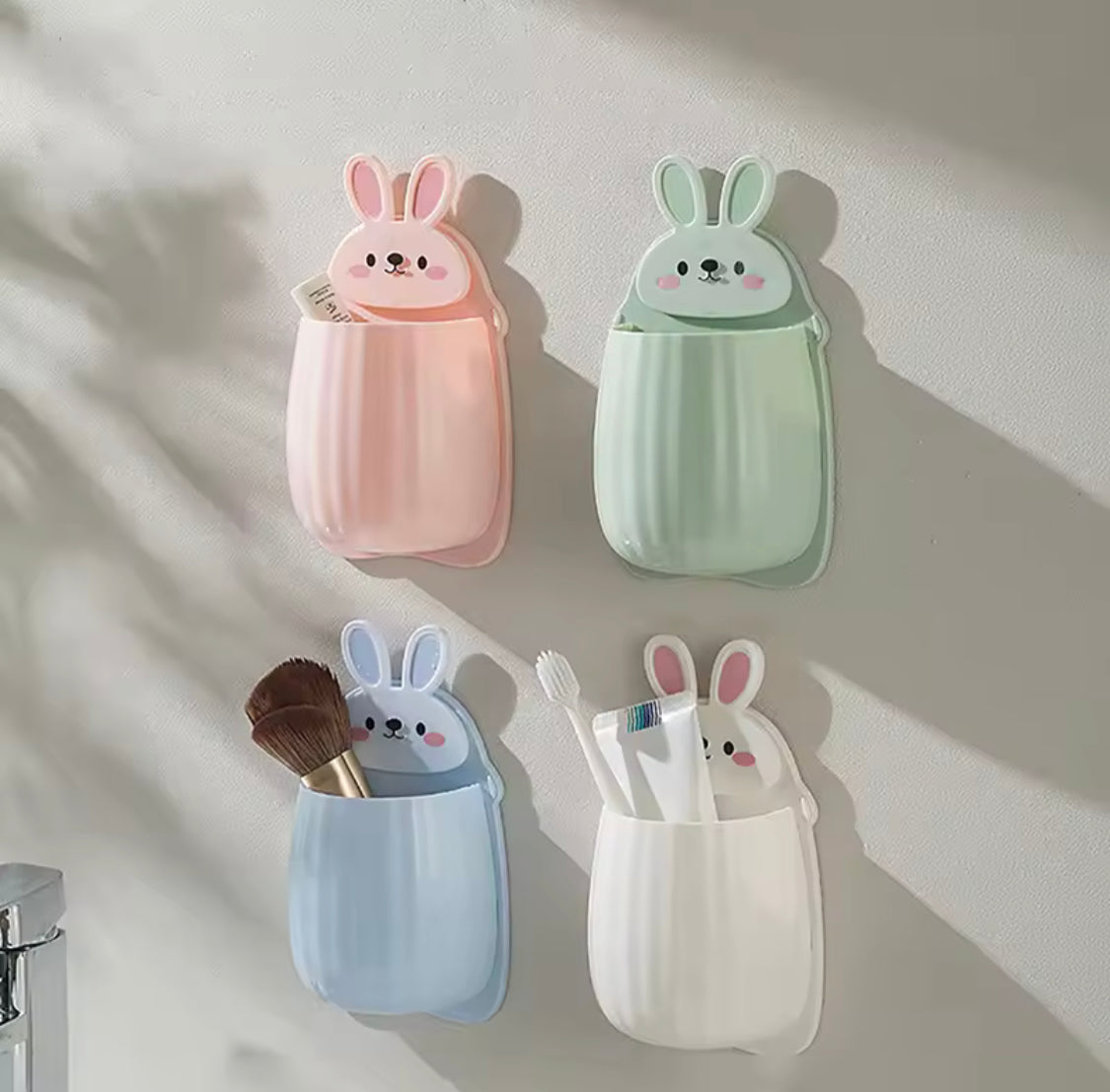 Cute Rabbit Toothbrush Holder - image 2