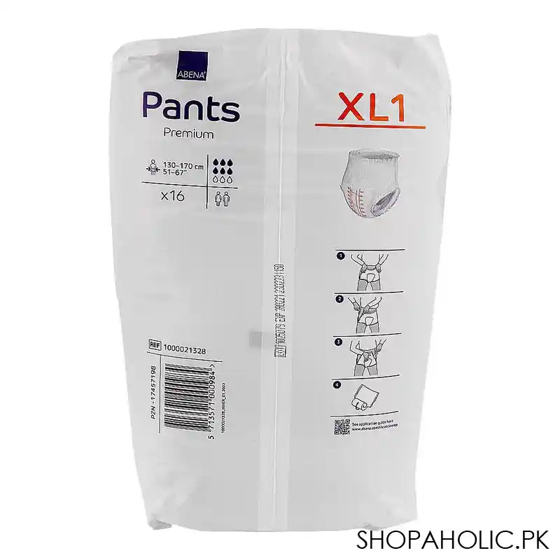 Abena Abri-Flex Premium Bladder Protection Pants, 130-170cm, X-Large, 16-Pack - Image 4