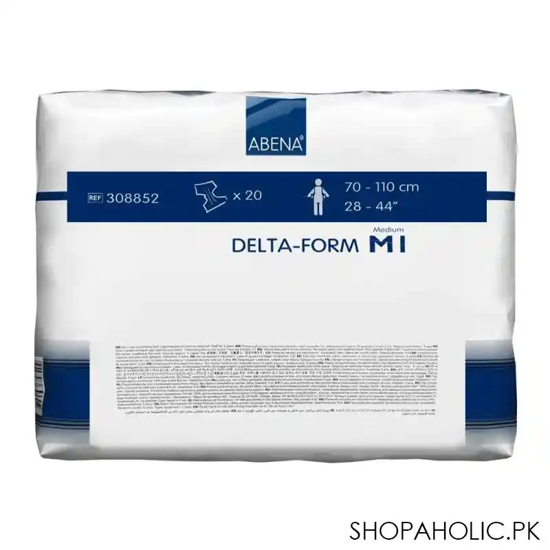 abena delta foam all in one adult incontinence briefs, medium m1, 28 44 inches, 20 pack image2