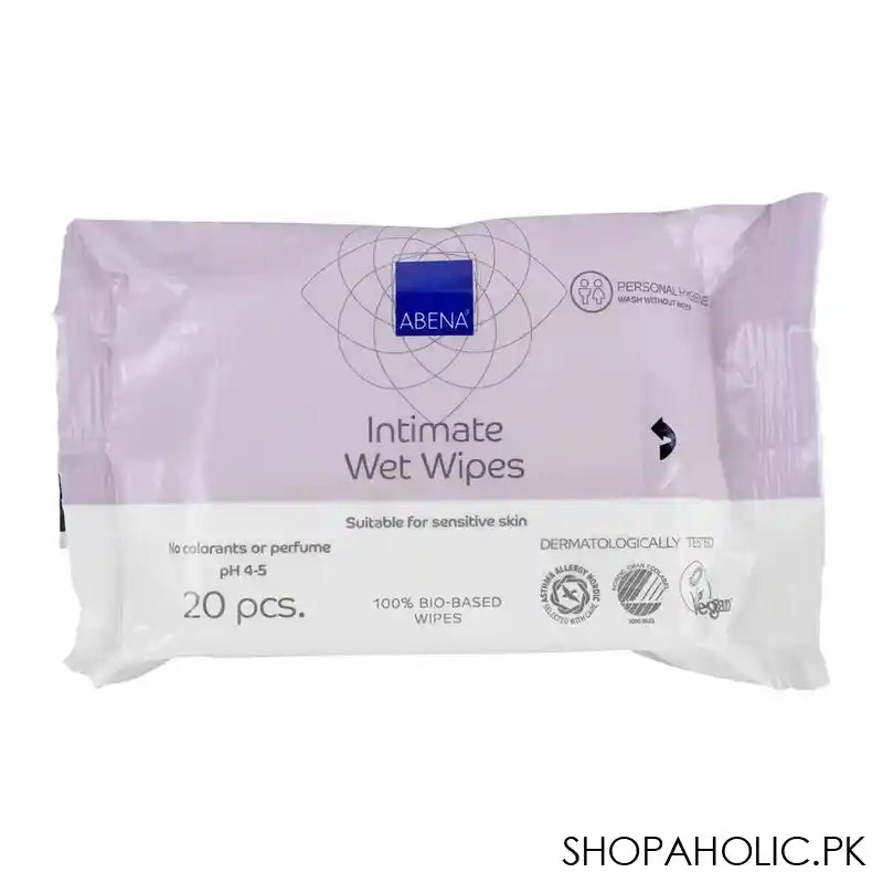 Abena Intimate Wet Wipes, Fragrance Free, 20-Pack - Main Image