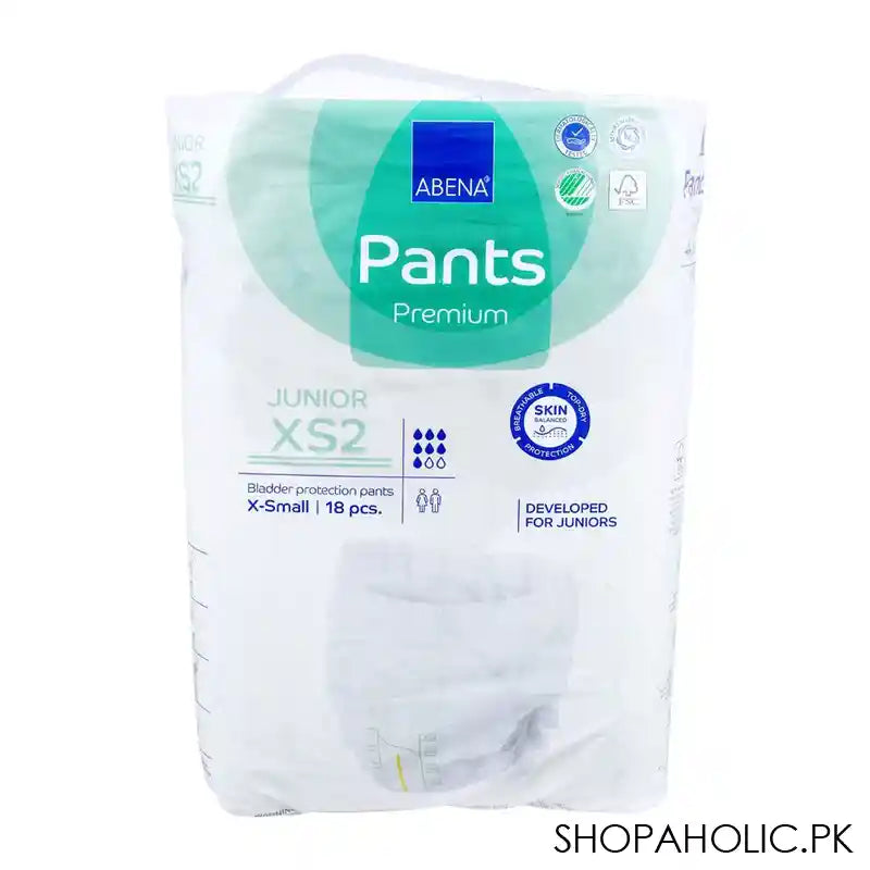 Abena Junior XS2 Premium Bladder Protection Pants, X-Small, For 5-15 Years, 18-Pack - Main Image