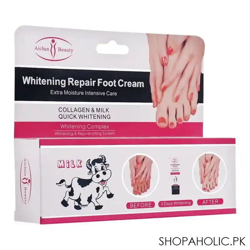 aichun beauty extra moisture milk whitening repair foot cream, ac218 5, 100g main image