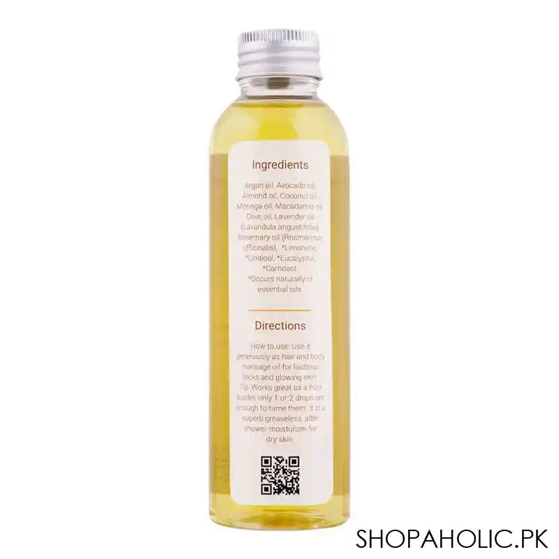 Aliya B Spa Shop 7 Precious Oils For Hair & Body Care, A Beautiful Blend Of Argan, Avocado, Coconut, Moringa, Macadamia, Olive & Sweet Almonds, Handmade, 150ml - Image 3