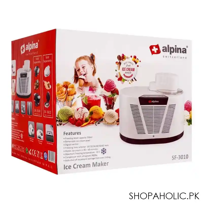 alpina ice cream maker, sf 3010 image2