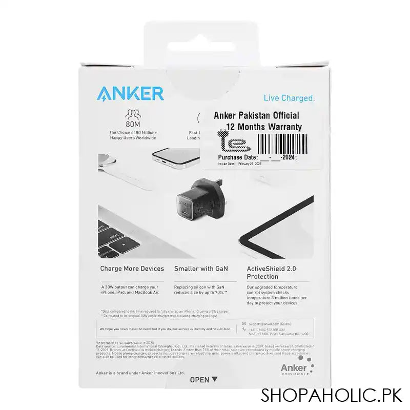 Anker 511 Charger Nano 3 30W, Black, A2147K11 - Image 5