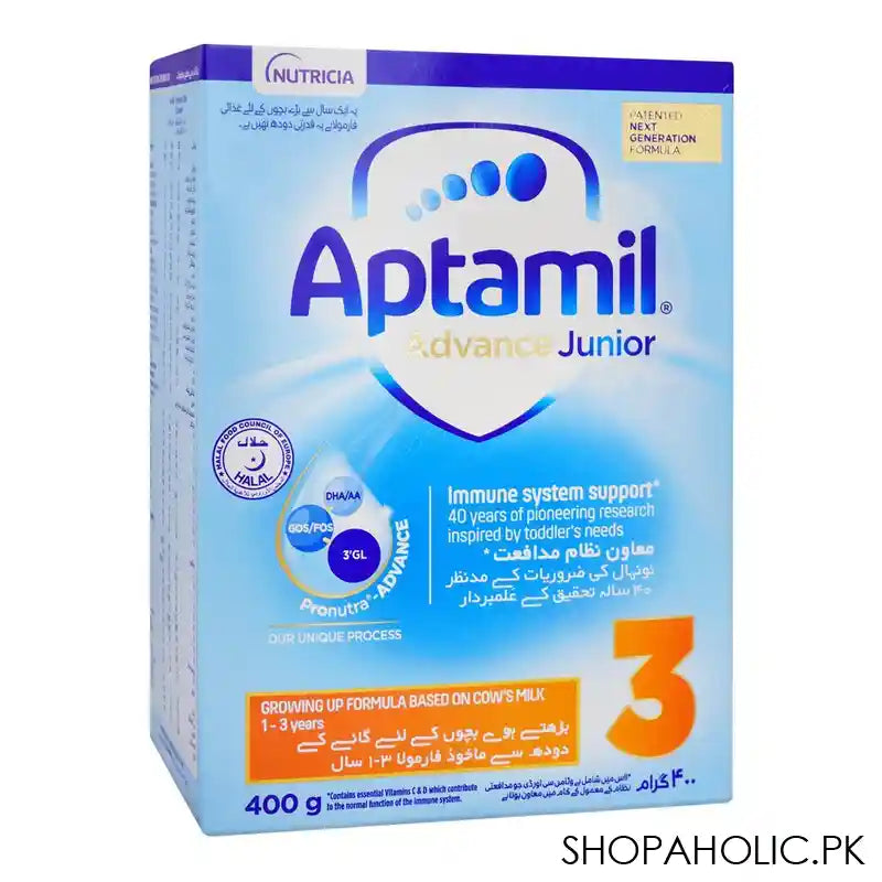 Aptamil Junior 3 Advance Growing Up Formula Box, 1-3 Years, 400g - Main Image