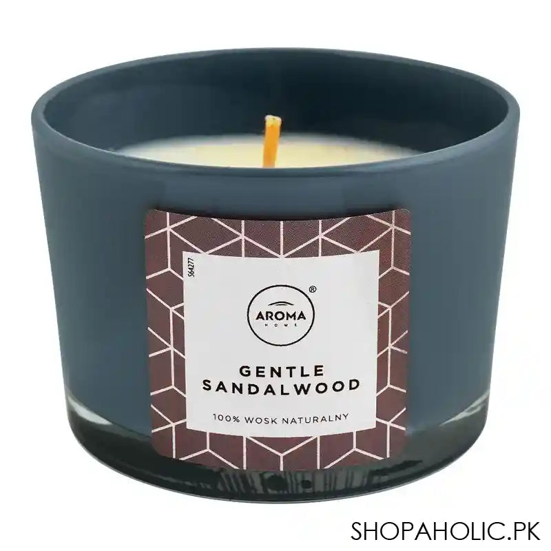 Aroma Home Gentle Sandalwood Scented Candle, 115g - Main Image