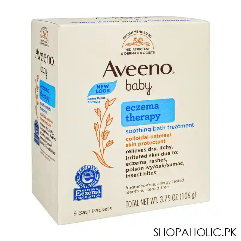 Aveeno Baby Eczema Therapy Soothing Bath Treatment, Fragrance-Free, 106g - Main Image