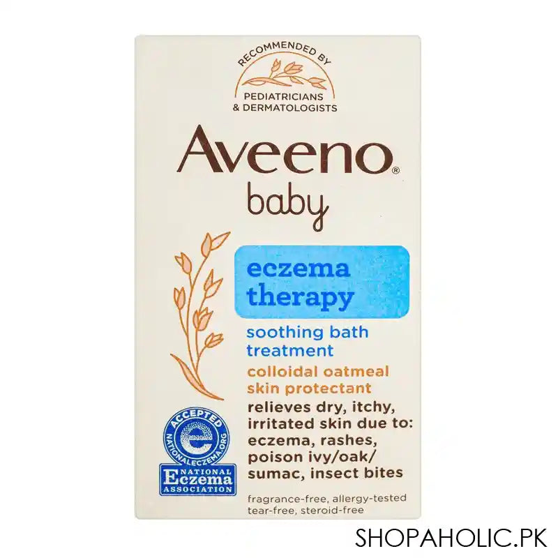 Aveeno Baby Eczema Therapy Soothing Bath Treatment, Fragrance-Free, 106g - Image 3